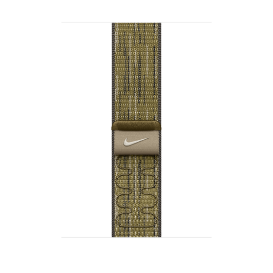 Apple Watch 44/45/46/49mm zeleno-šedý provlékací sportovní řemínek Nike - iSTYLE CZ