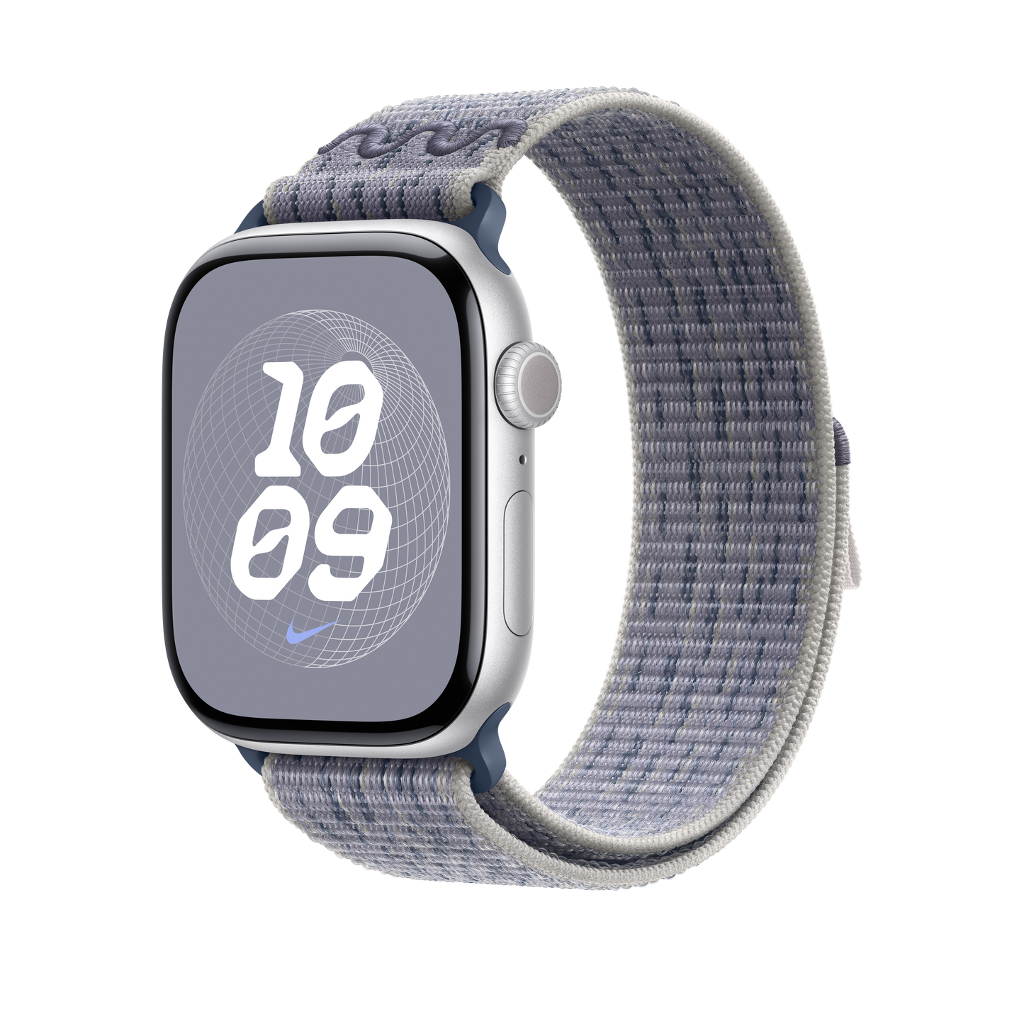 Apple Watch 44/45/46/49mm šedo-modrý provlékací sportovní řemínek Nike - iSTYLE CZ