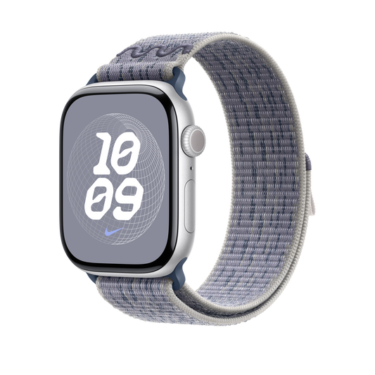 Apple Watch 44/45/46/49mm šedo-modrý provlékací sportovní řemínek Nike - iSTYLE CZ