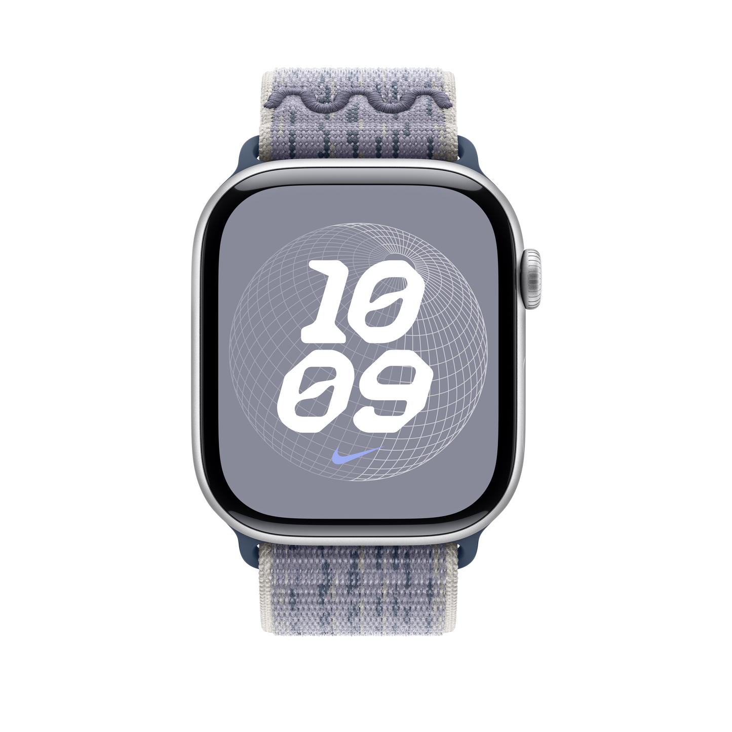 Apple Watch 44/45/46/49mm šedo-modrý provlékací sportovní řemínek Nike - iSTYLE CZ