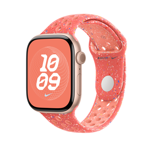 Apple Watch 44/45/46/49mm žhavě oranžový sportovní řemínek Nike - M/L - iSTYLE CZ