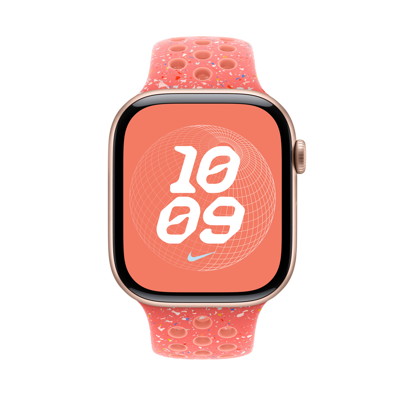 Apple Watch 44/45/46/49mm žhavě oranžový sportovní řemínek Nike - M/L - iSTYLE CZ
