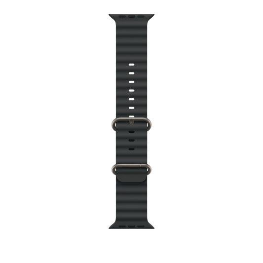 Apple Watch 44/45/46/49mm černý Oceánský řemínek – provedení z přírodního titanu - iSTYLE CZ