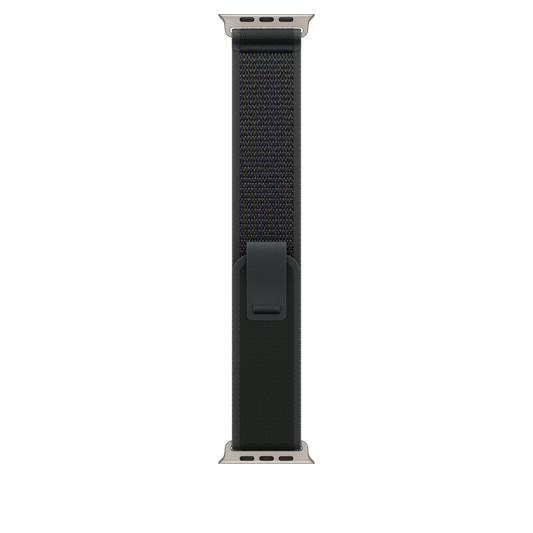 Apple Watch 44/45/46/49mm černý Trailový tah – M/L – provedení z přírodního titanu - iSTYLE CZ