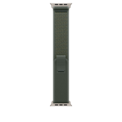 Apple Watch 44/45/46/49mm zelený Trailový tah – S/M – provedení z přírodního titanu - iSTYLE CZ