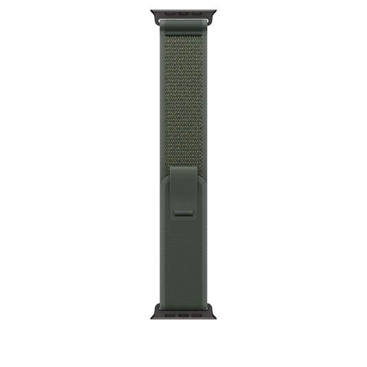 Apple Watch 44/45/46/49mm zelený Trailový tah - S/M – provedení z černého titanu - iSTYLE CZ