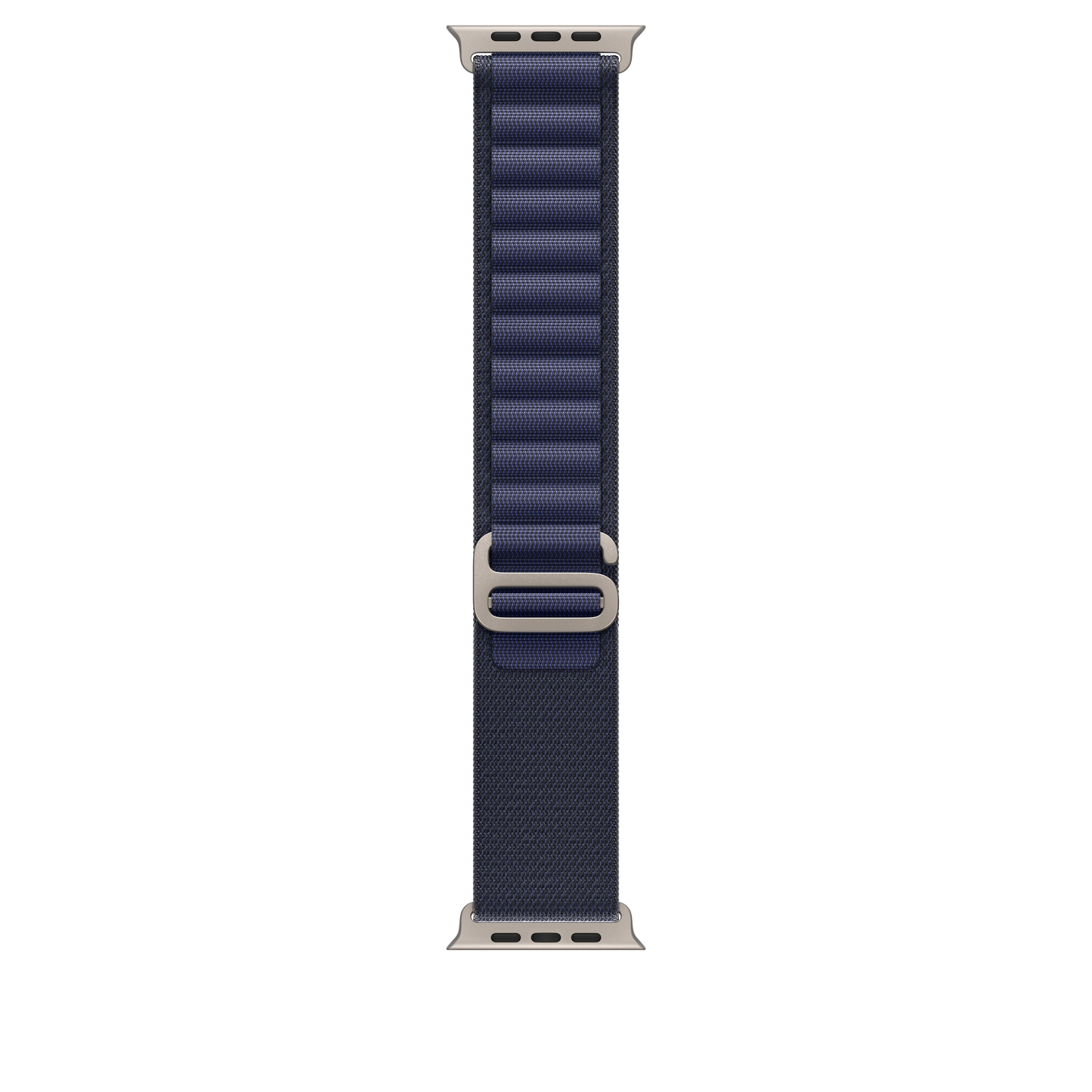 Apple Watch 44/45/46/49mm námořnicky modrý Alpský tah – střední – provedení z přírodního titanu - iSTYLE CZ