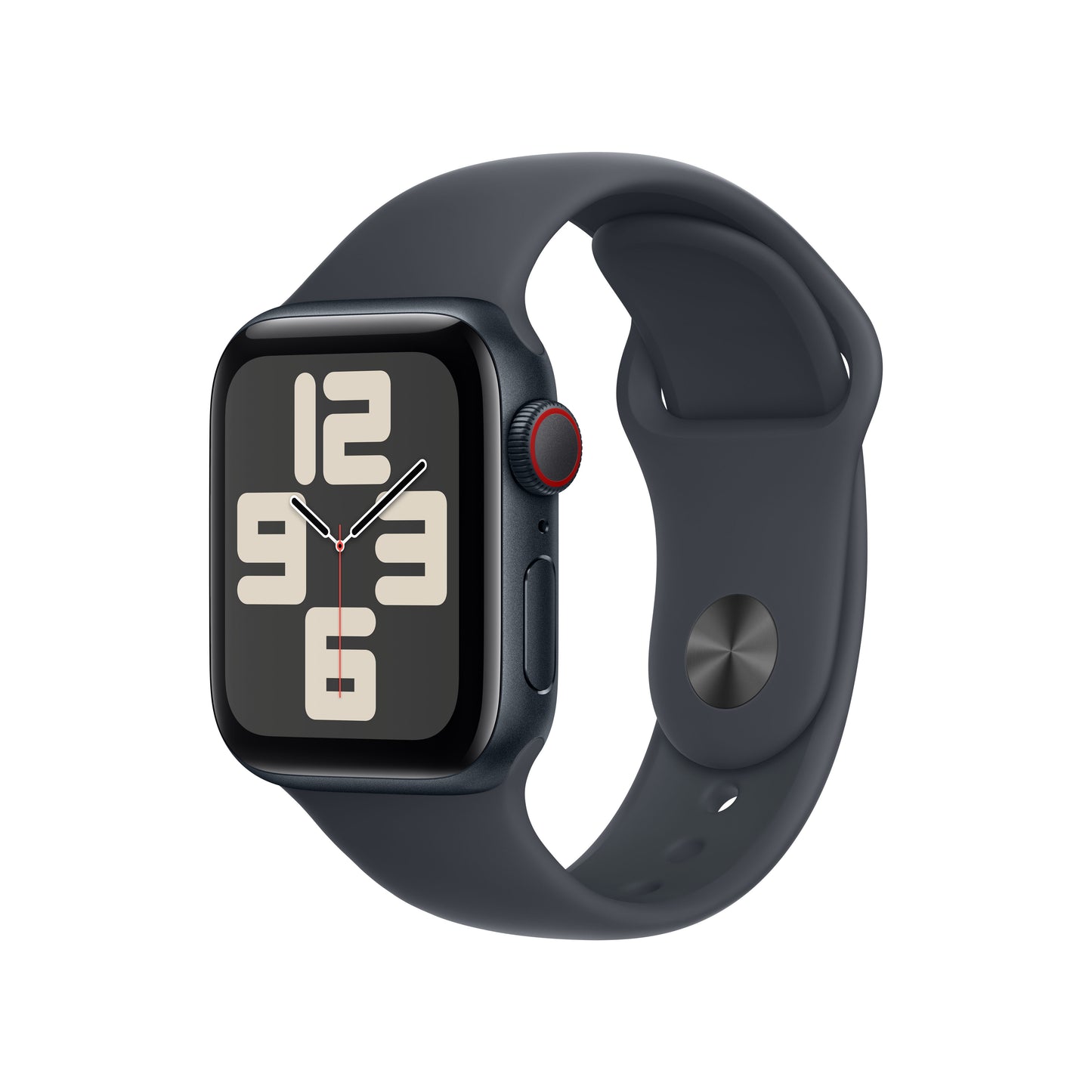 Apple Watch SE GPS + Cellular 40mm temně ikoustové hliníkové pouzdro s temně inkoustovým sportovním řemínkem - M/L - iSTYLE CZ
