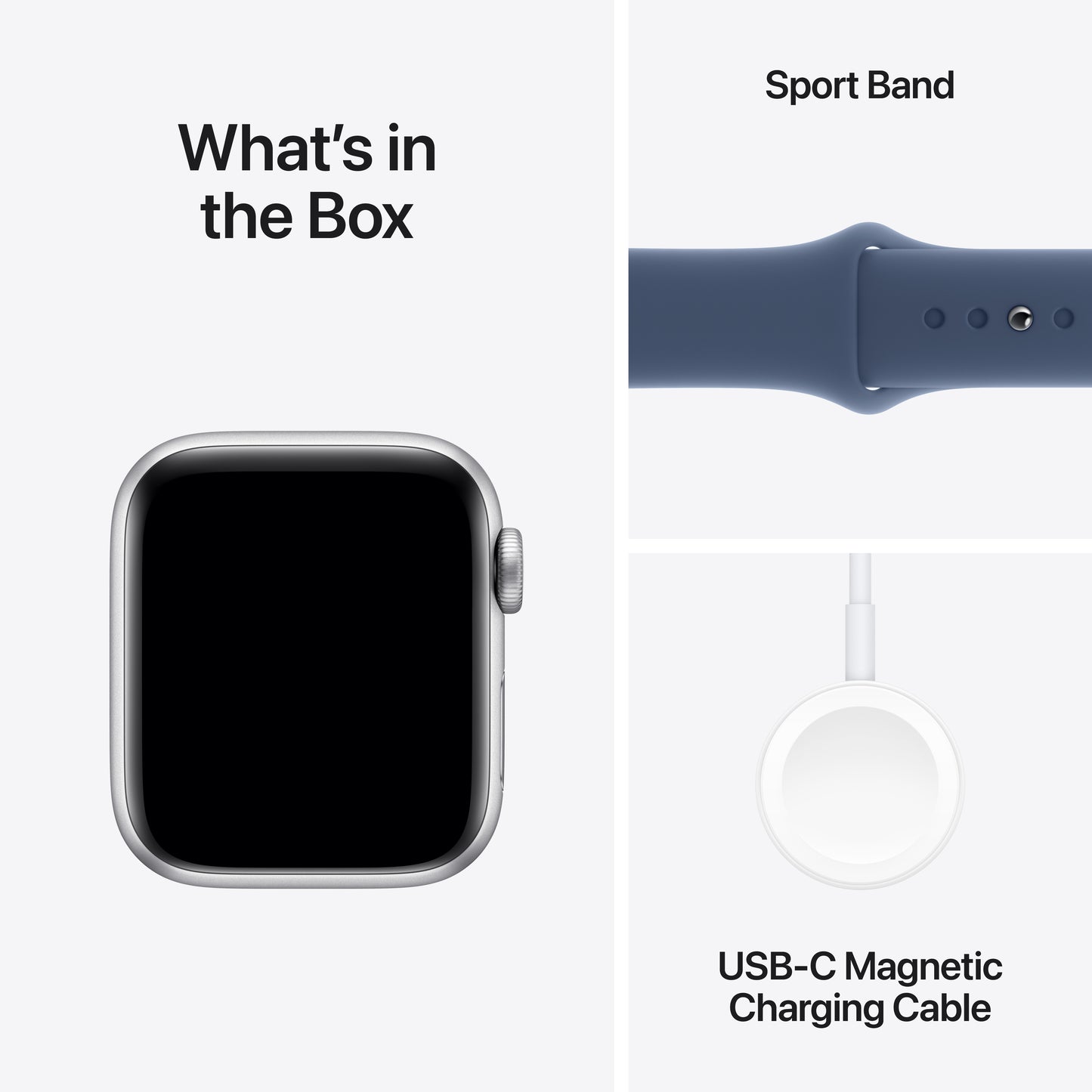 Apple Watch SE GPS + Cellular 40mm stříbrné hliníkové pouzdro s denimovým sportovním řemínkem - S/M - iSTYLE CZ