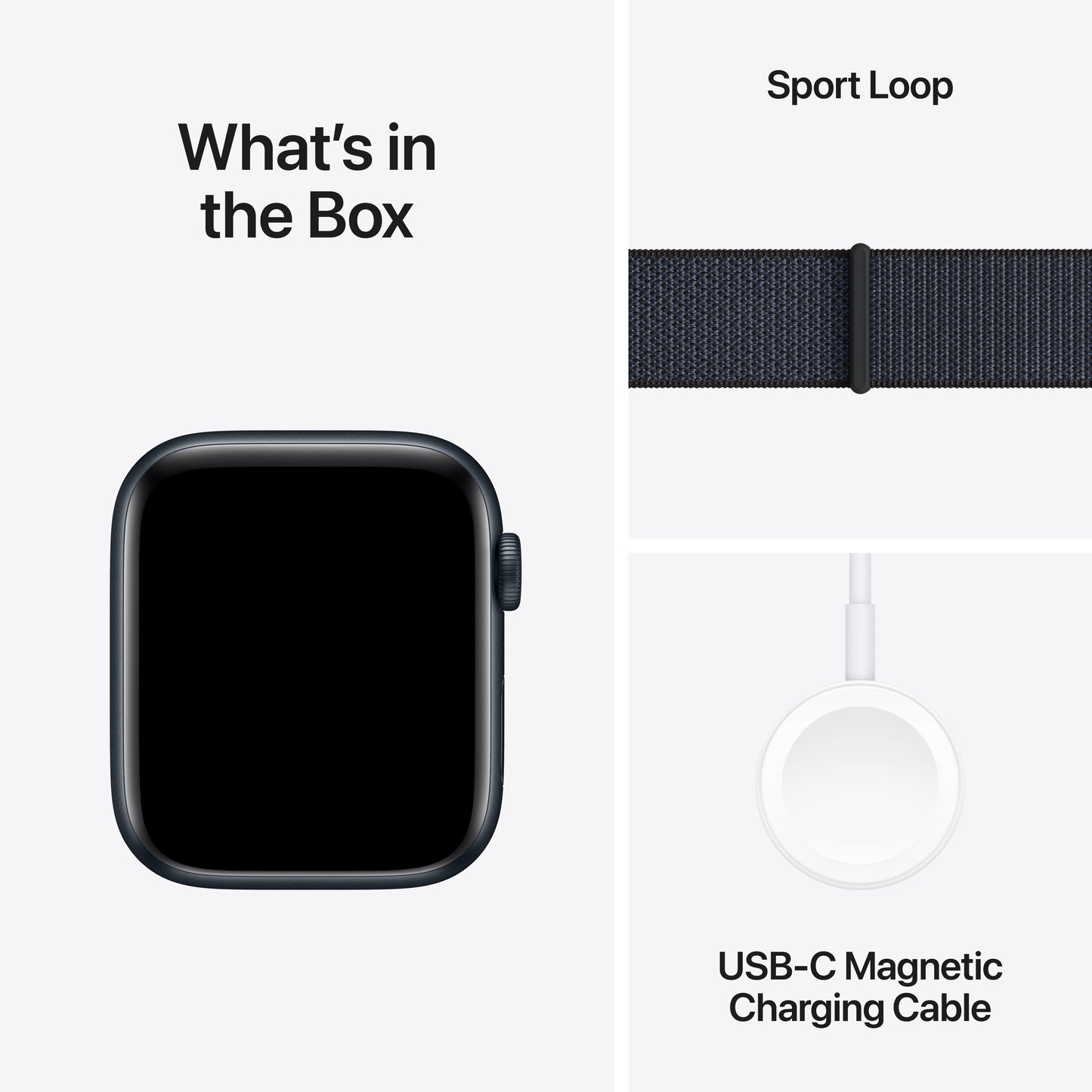 Apple Watch SE GPS 44mm temně ikoustové hliníkové pouzdro s inkoustově fialovým provlékacím sportovním řemínkem (otevřený) - iSTYLE CZ