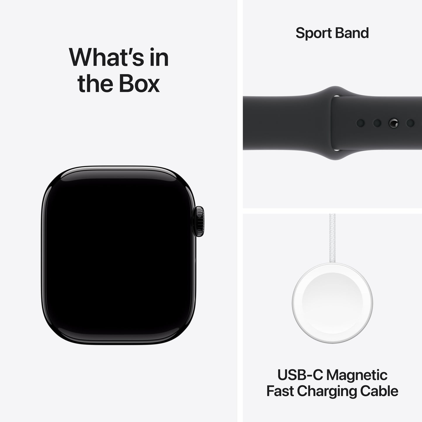 Apple Watch Series 10 GPS 42mm klavírně černé hliníkové pouzdro s černým sportovním řemínkem - M/L - iSTYLE CZ