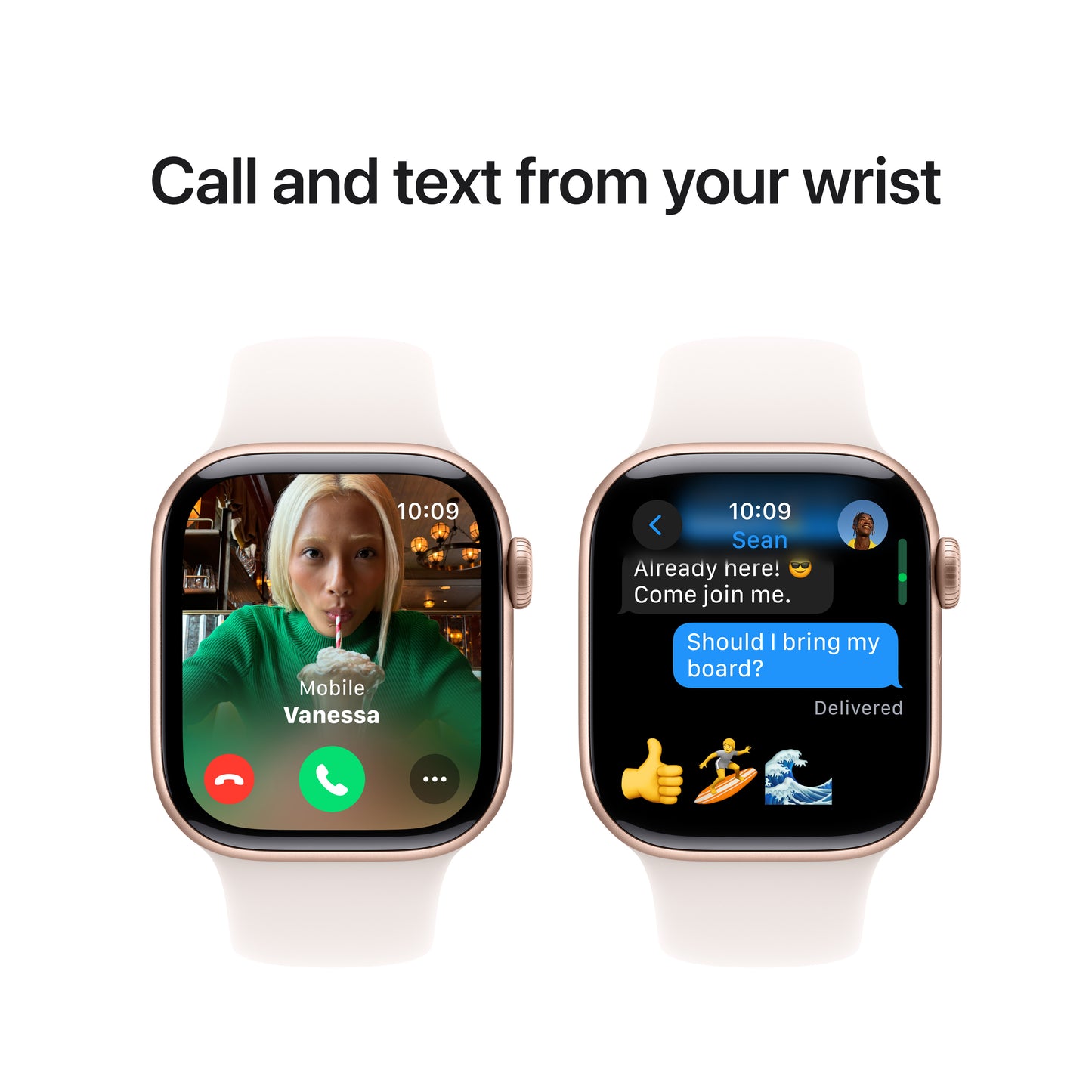 Apple Watch Series 10 GPS 42mm růžově zlaté hliníkové pouzdro se světle ruměným sportovním řemínkem - S/M - iSTYLE CZ