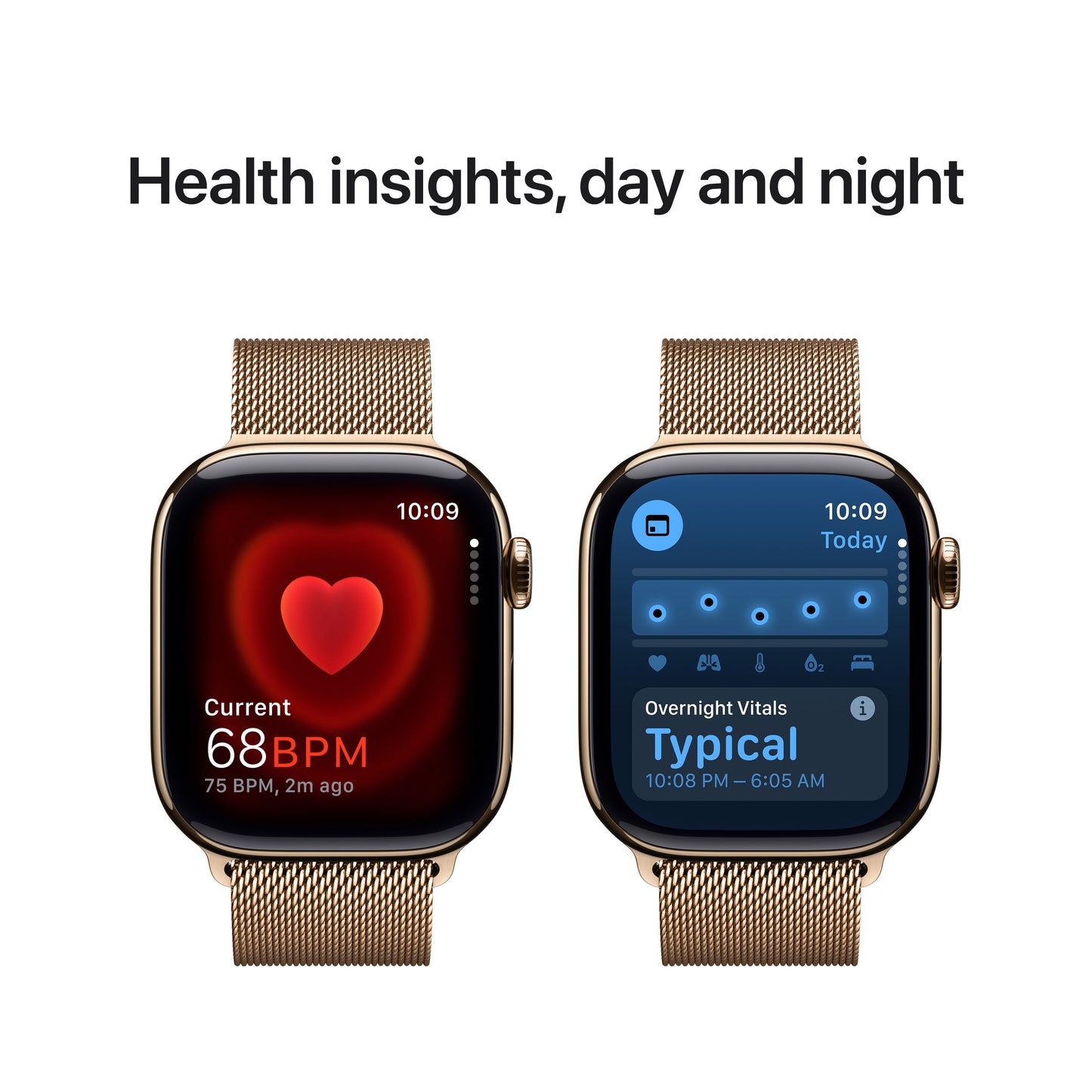 Apple Watch Series 10 GPS + Cellular 42mm zlaté titanové pouzdro se zlatým milánským tahem - iSTYLE CZ
