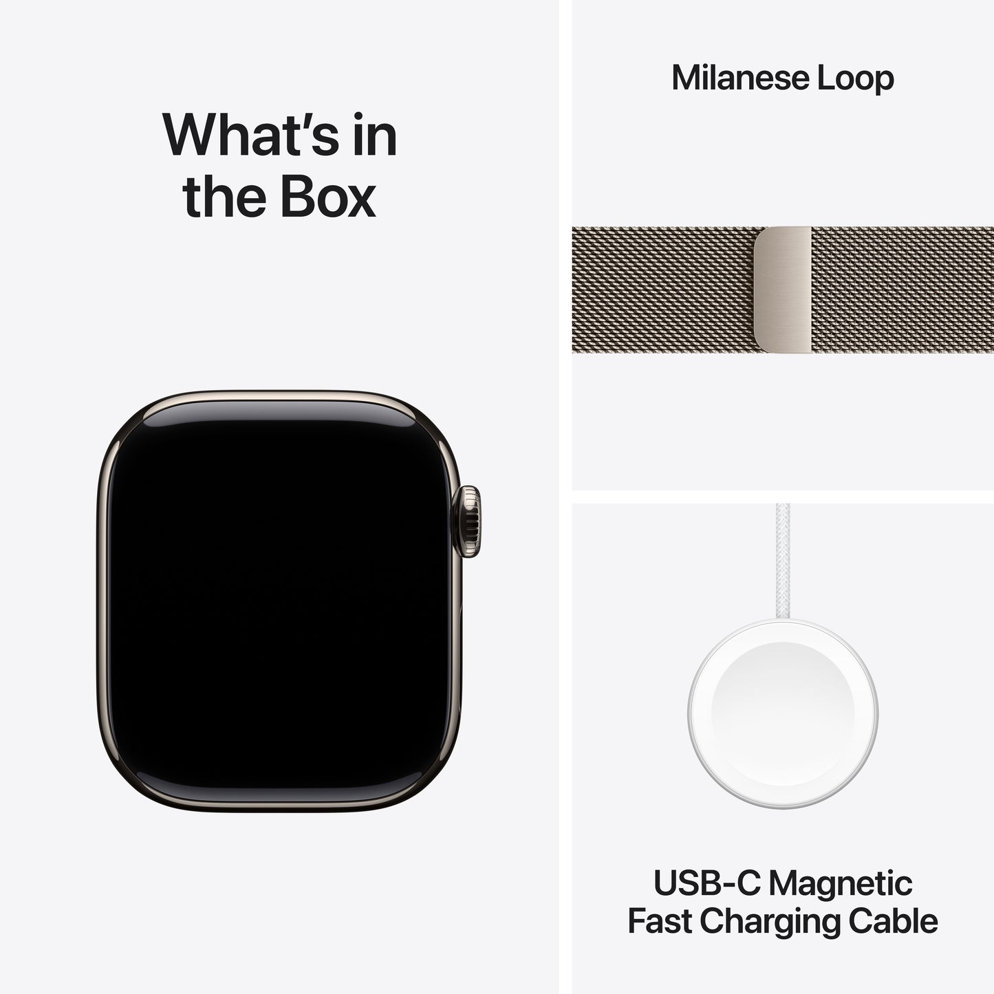 Apple Watch Series 10 GPS + Cellular 42mm přírodní titanové pouzdro s přírodním milánským tahem - iSTYLE CZ