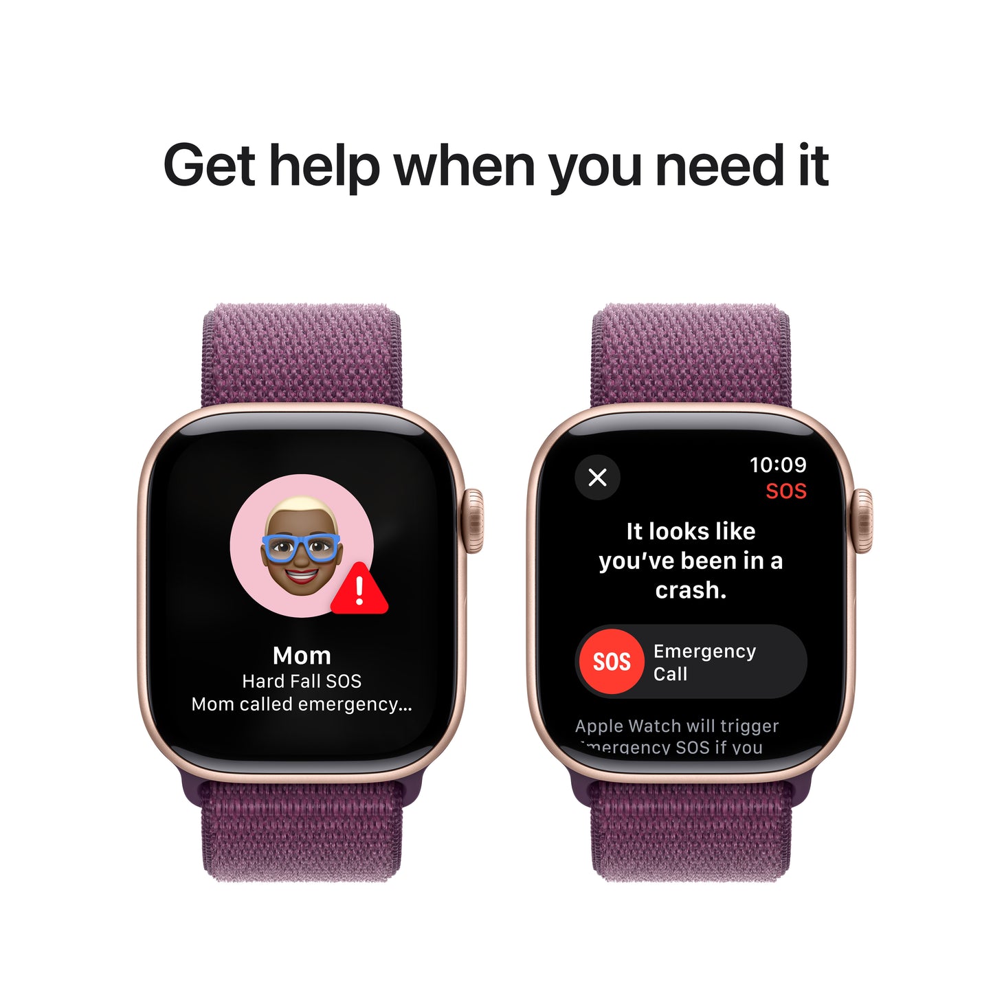 Apple Watch Series 10 GPS + Cellular 42mm růžově zlaté hliníkové pouzdro se švestkovým sportovním provlékacím řemínkem - iSTYLE CZ