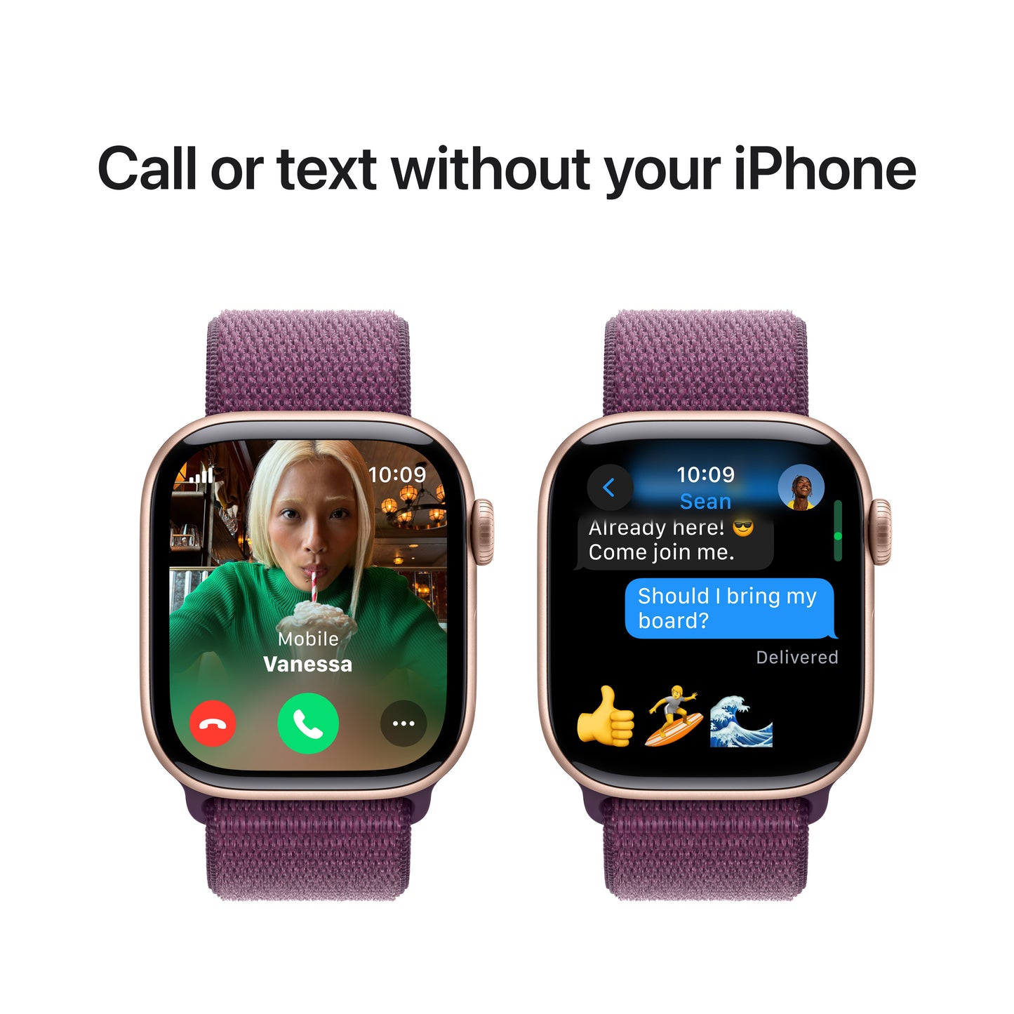 Apple Watch Series 10 GPS + Cellular 42mm růžově zlaté hliníkové pouzdro se švestkovým sportovním provlékacím řemínkem - iSTYLE CZ