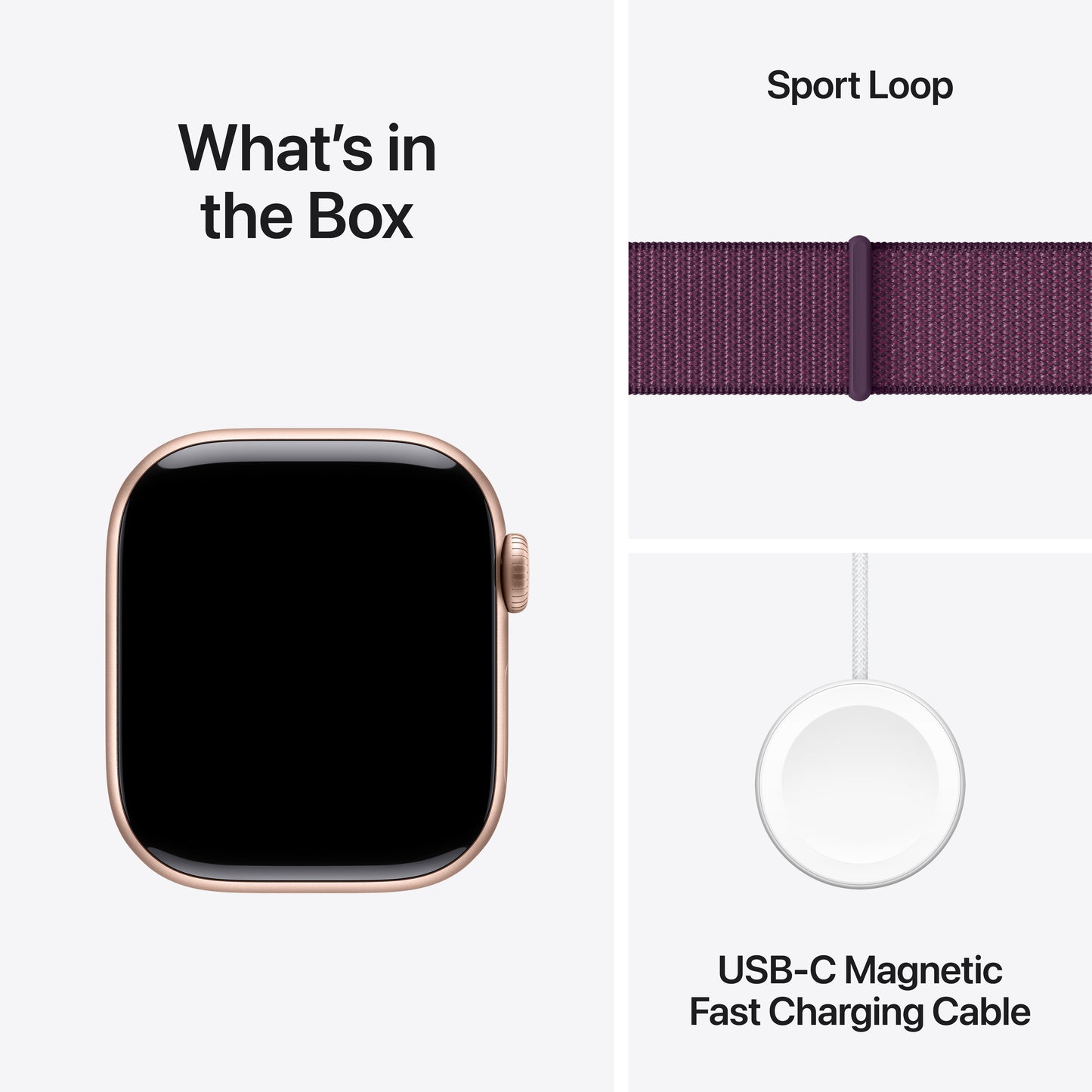 Apple Watch Series 10 GPS + Cellular 42mm růžově zlaté hliníkové pouzdro se švestkovým sportovním provlékacím řemínkem - iSTYLE CZ