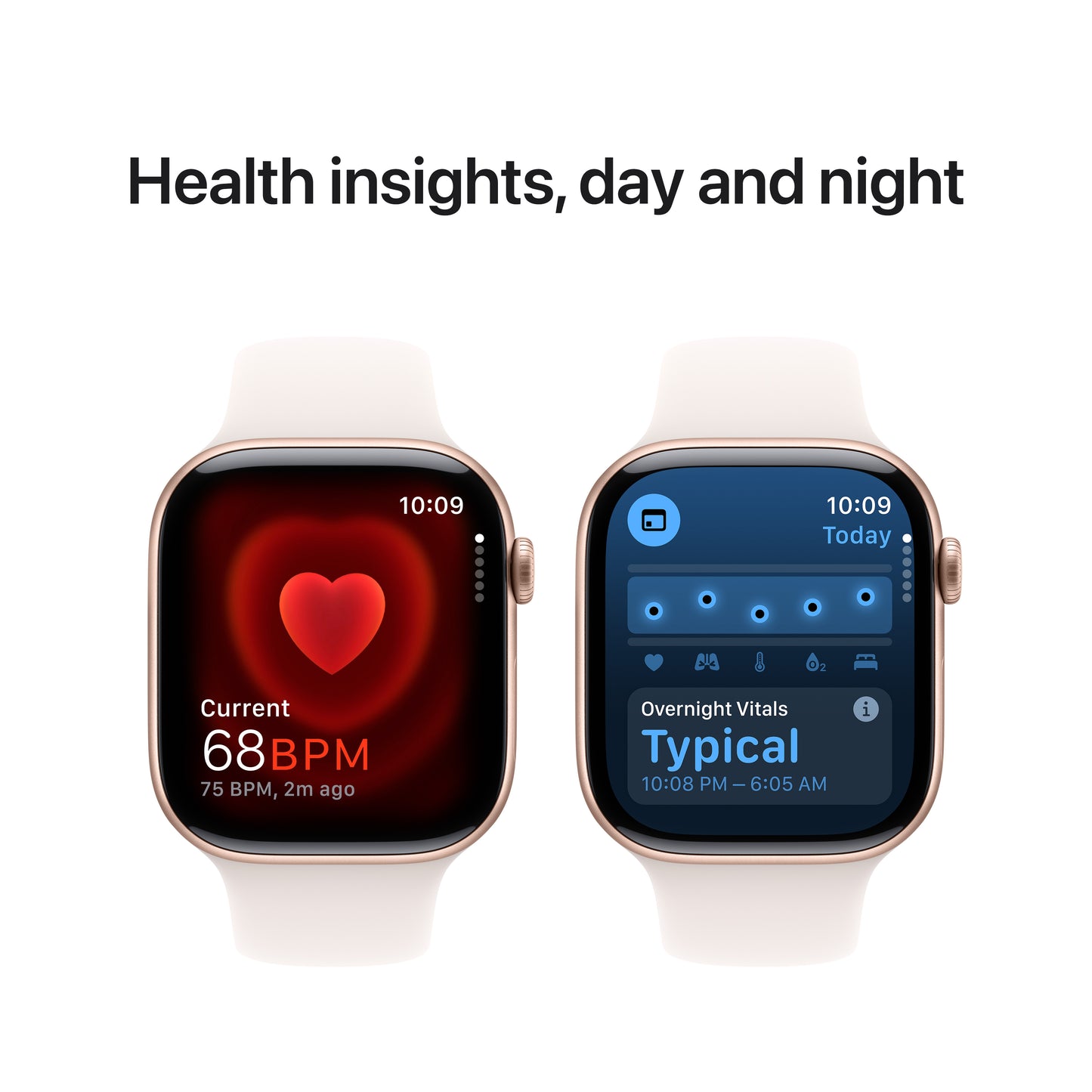 Apple Watch Series 10 GPS 46mm růžově zlaté hliníkové pouzdro se světle ruměným sportovním řemínkem - S/M - iSTYLE CZ