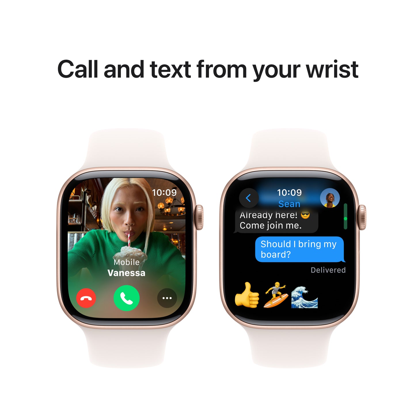 Apple Watch Series 10 GPS 46mm růžově zlaté hliníkové pouzdro se světle ruměným sportovním řemínkem - S/M - iSTYLE CZ