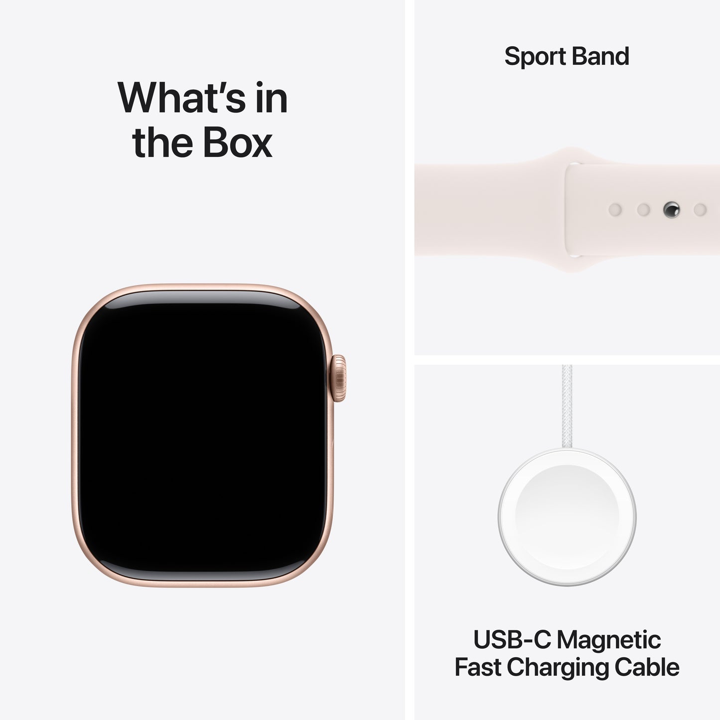 Apple Watch Series 10 GPS 46mm růžově zlaté hliníkové pouzdro se světle ruměným sportovním řemínkem - S/M - iSTYLE CZ