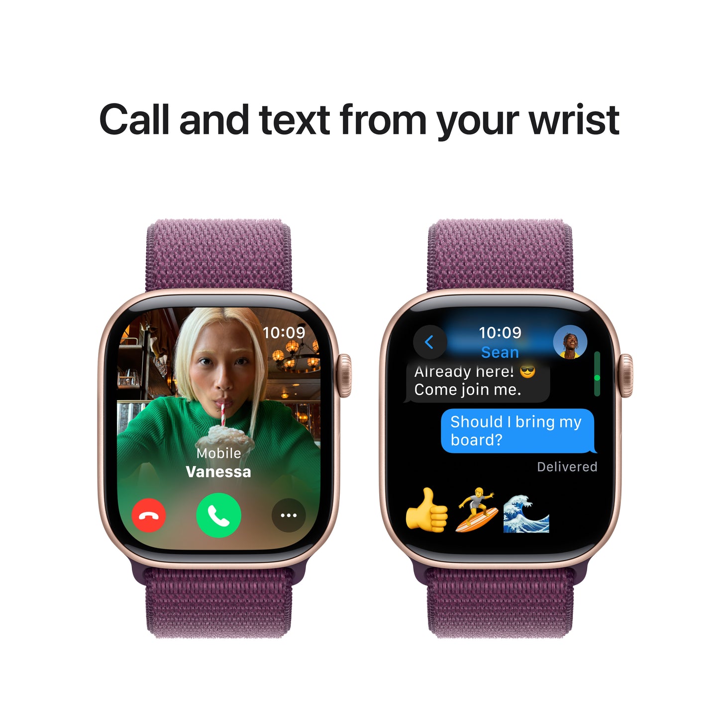 Apple Watch Series 10 GPS 46mm růžově zlaté hliníkové pouzdro se švestkovým sportovním provlékacím řemínkem - iSTYLE CZ