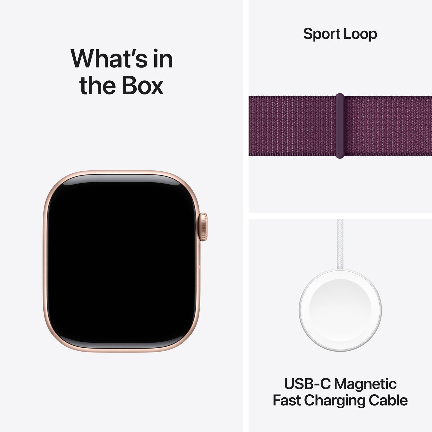 Apple Watch Series 10 GPS 46mm růžově zlaté hliníkové pouzdro se švestkovým sportovním provlékacím řemínkem - iSTYLE CZ
