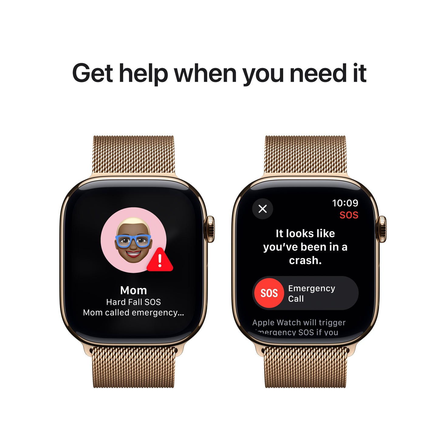 Apple Watch Series 10 GPS + Cellular 46mm zlaté titanové pouzdro se zlatým milánským tahem - S/M (otevřený) - iSTYLE CZ