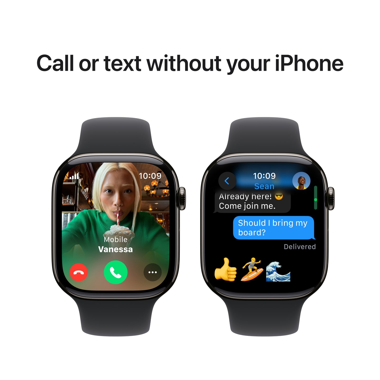 Apple Watch Series 10 GPS + Cellular 46mm břidlicově šedé titanové pouzdro s černým sportovním řemínkem - S/M (otevřený) - iSTYLE CZ