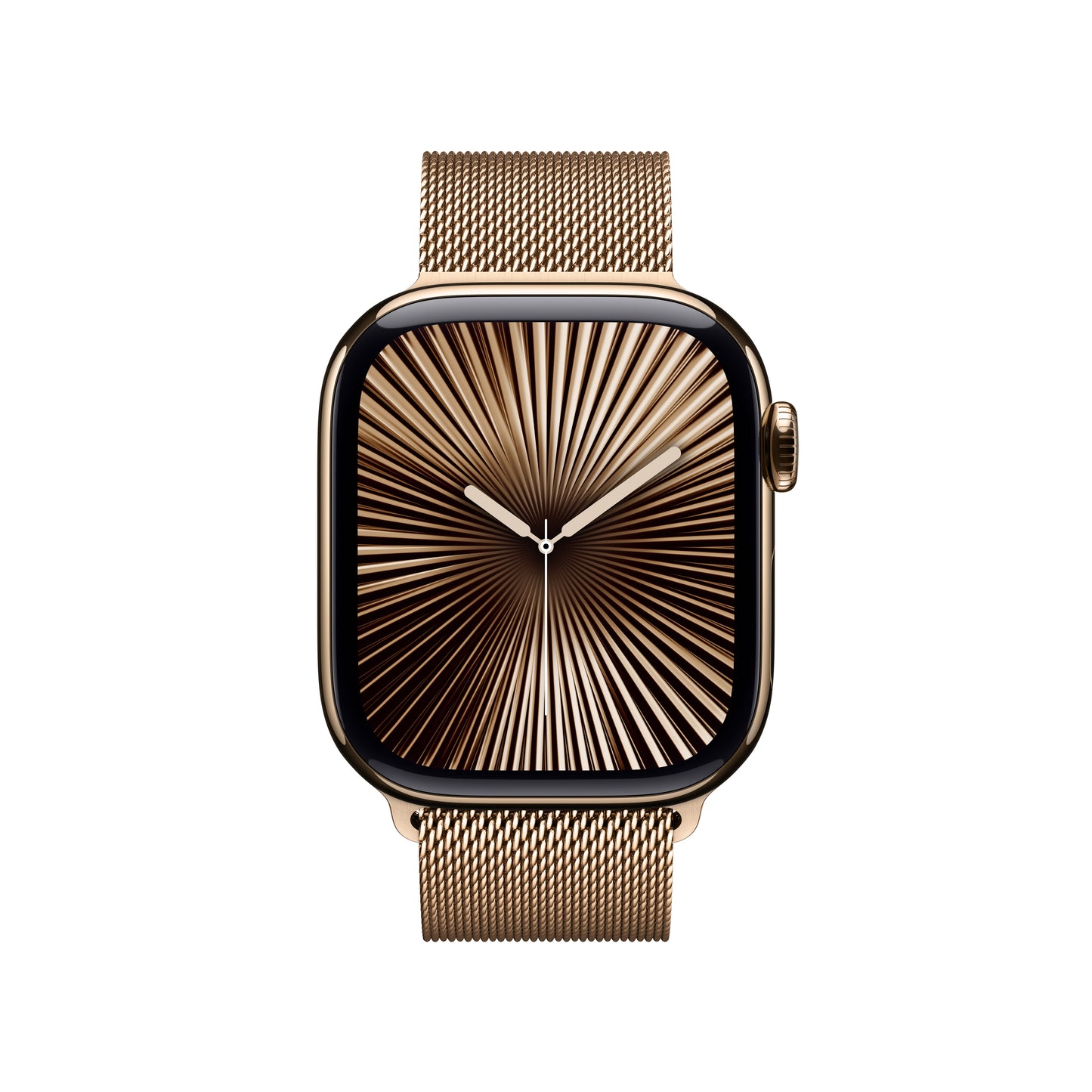 Apple Watch Series 10 GPS + Cellular 42mm zlaté titanové pouzdro se zlatým milánským tahem - iSTYLE CZ