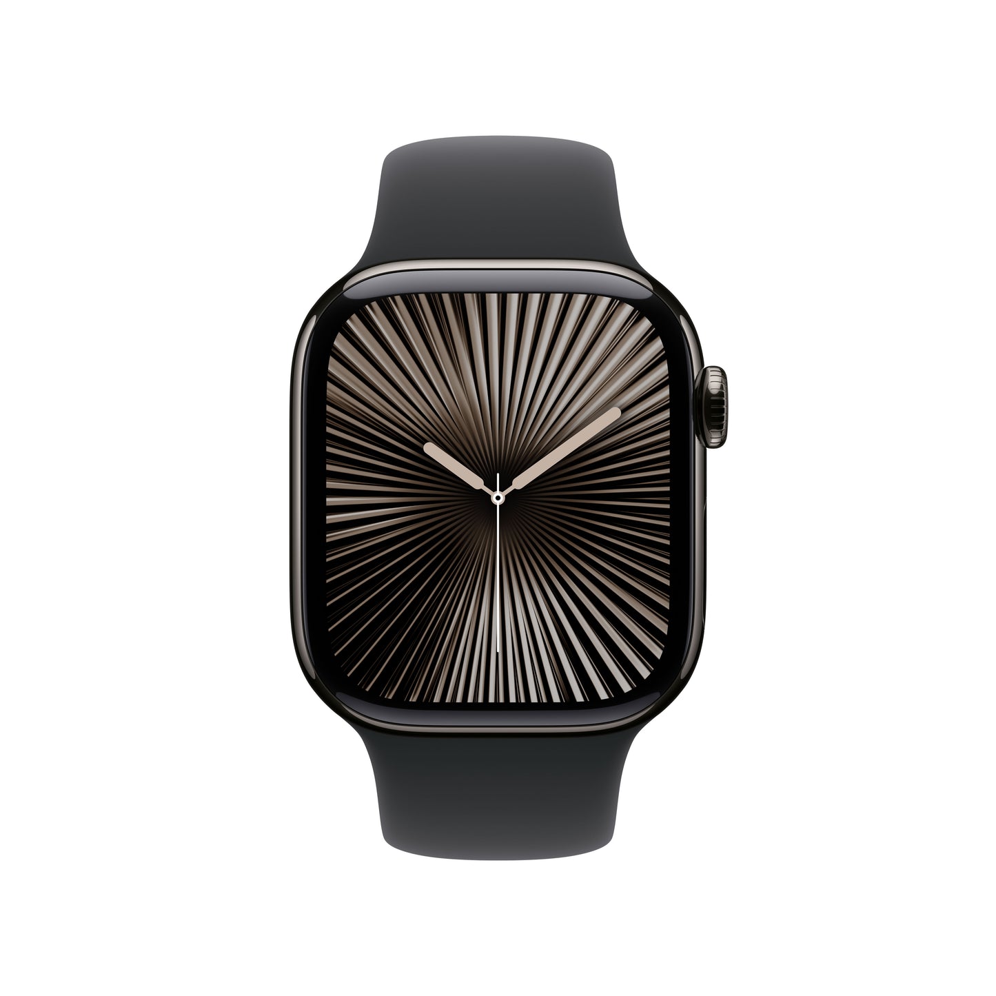 Apple Watch Series 10 GPS + Cellular 42mm břidlicově šedé titanové pouzdro s černým sportovním řemínkem - M/L - iSTYLE CZ