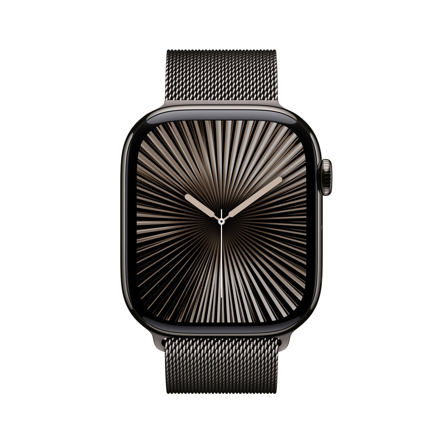 Apple Watch Series 10 GPS + Cellular 46mm břidlicově šedé titanové pouzdro s břidlicově šedým milánským tahem - M/L (otevřený) - iSTYLE CZ