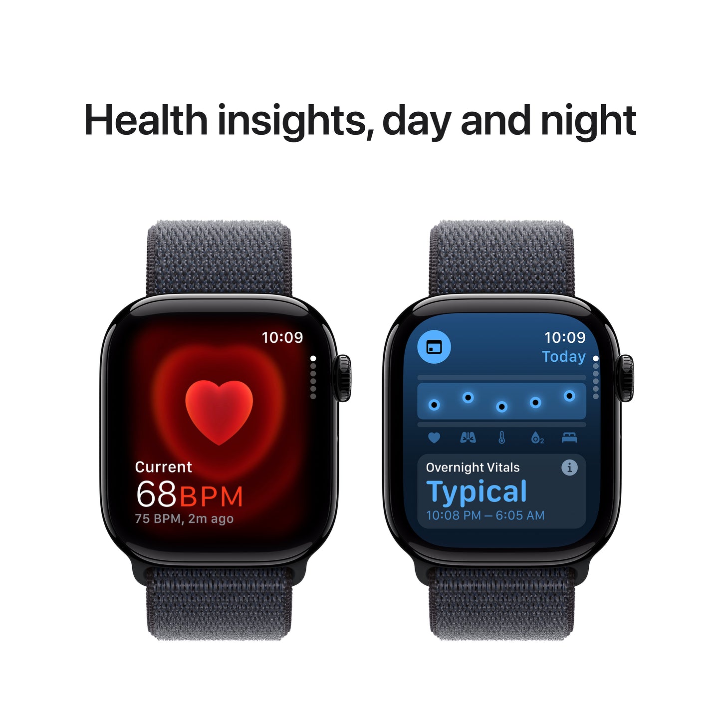Apple Watch Series 10 GPS 42mm klavírně černé hliníkové pouzdro s inkoustově fialovým sportovním provlékacím řemínkem - iSTYLE CZ