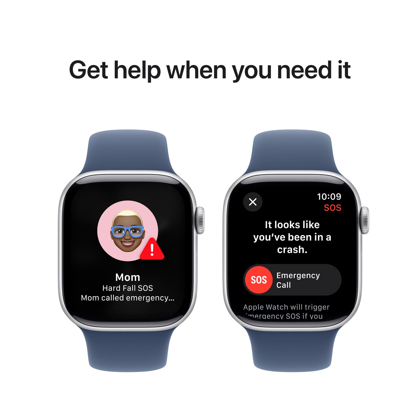 Apple Watch Series 10 GPS 42mm stříbné hliníkové pouzdro s denimovým sportovním řemínkem - M/L - iSTYLE CZ