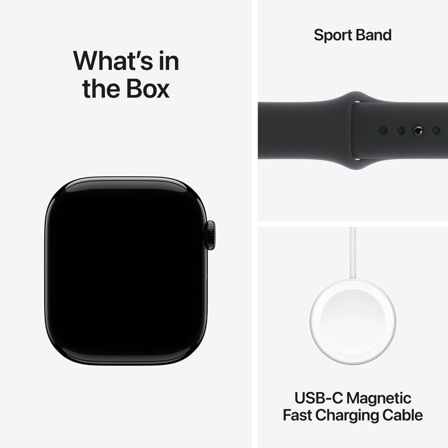 Apple Watch Series 10 GPS 46mm klavírně černé hliníkové pouzdro s černým sportovním řemínkem - S/M - iSTYLE CZ