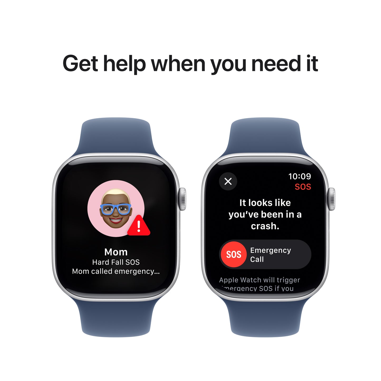 Apple Watch Series 10 GPS 46mm stříbné hliníkové pouzdro s denimovým sportovním řemínkem - M/L - iSTYLE CZ