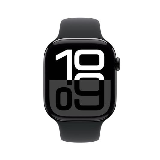Apple Watch Series 10 GPS 46mm klavírně černé hliníkové pouzdro s černým sportovním řemínkem - M/L - iSTYLE CZ