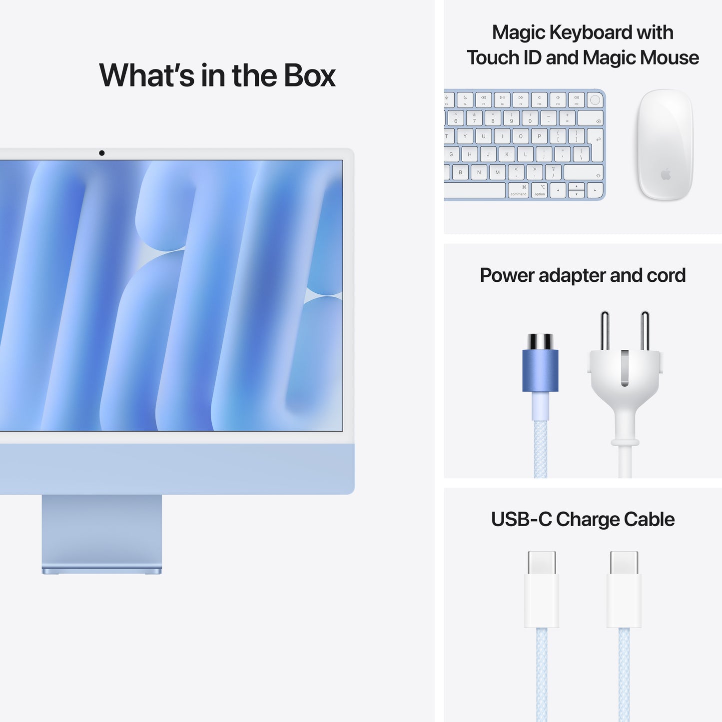iMac 24“ 4.5K displej, Apple M4 10jádrové CPU, 10jádrové GPU, 16GB, 256GB SSD, CZ - modrý - iSTYLE CZ