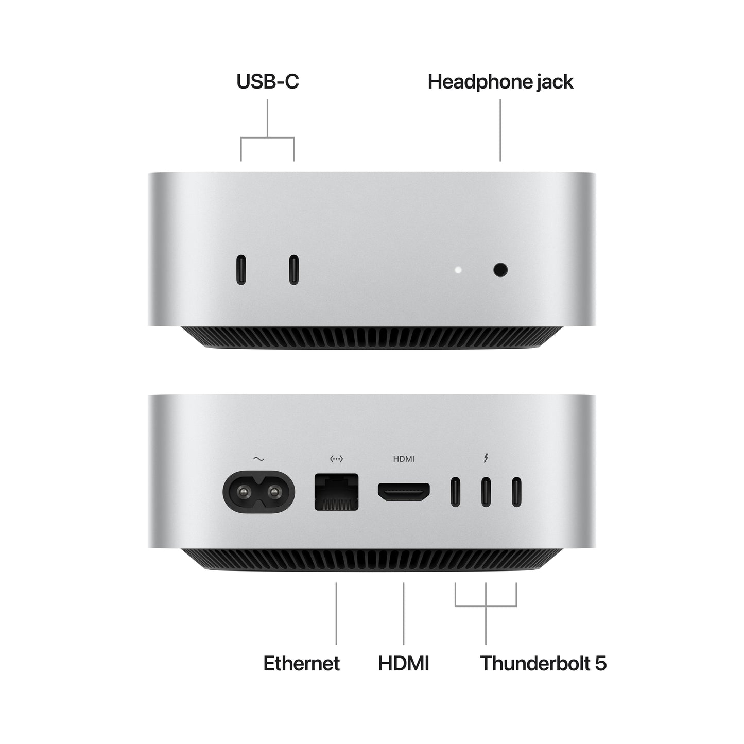 Mac mini, Apple M4 Pro 12jádrové CPU, 16jádrové GPU, 24GB, 512GB SSD - stříbrný - iSTYLE CZ