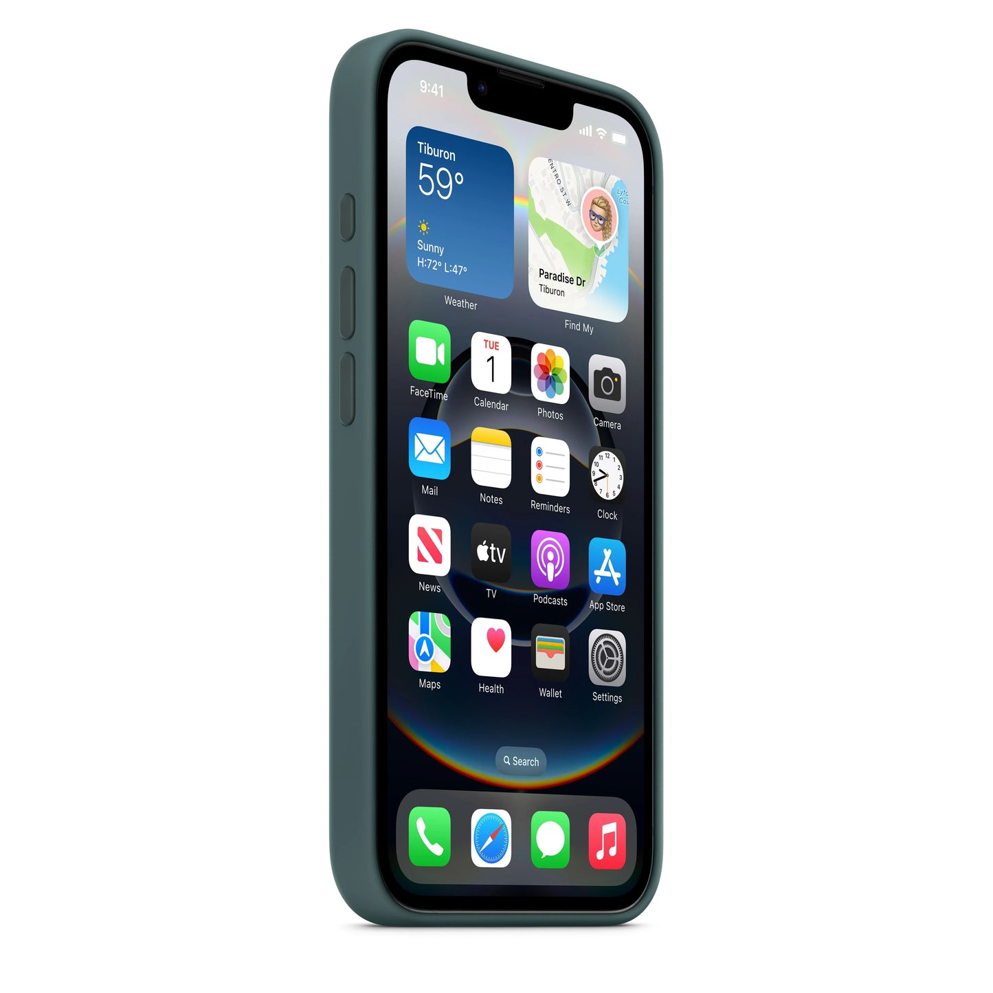 Apple silikonový kryt na iPhone 16e – jezerně zelený - iSTYLE CZ