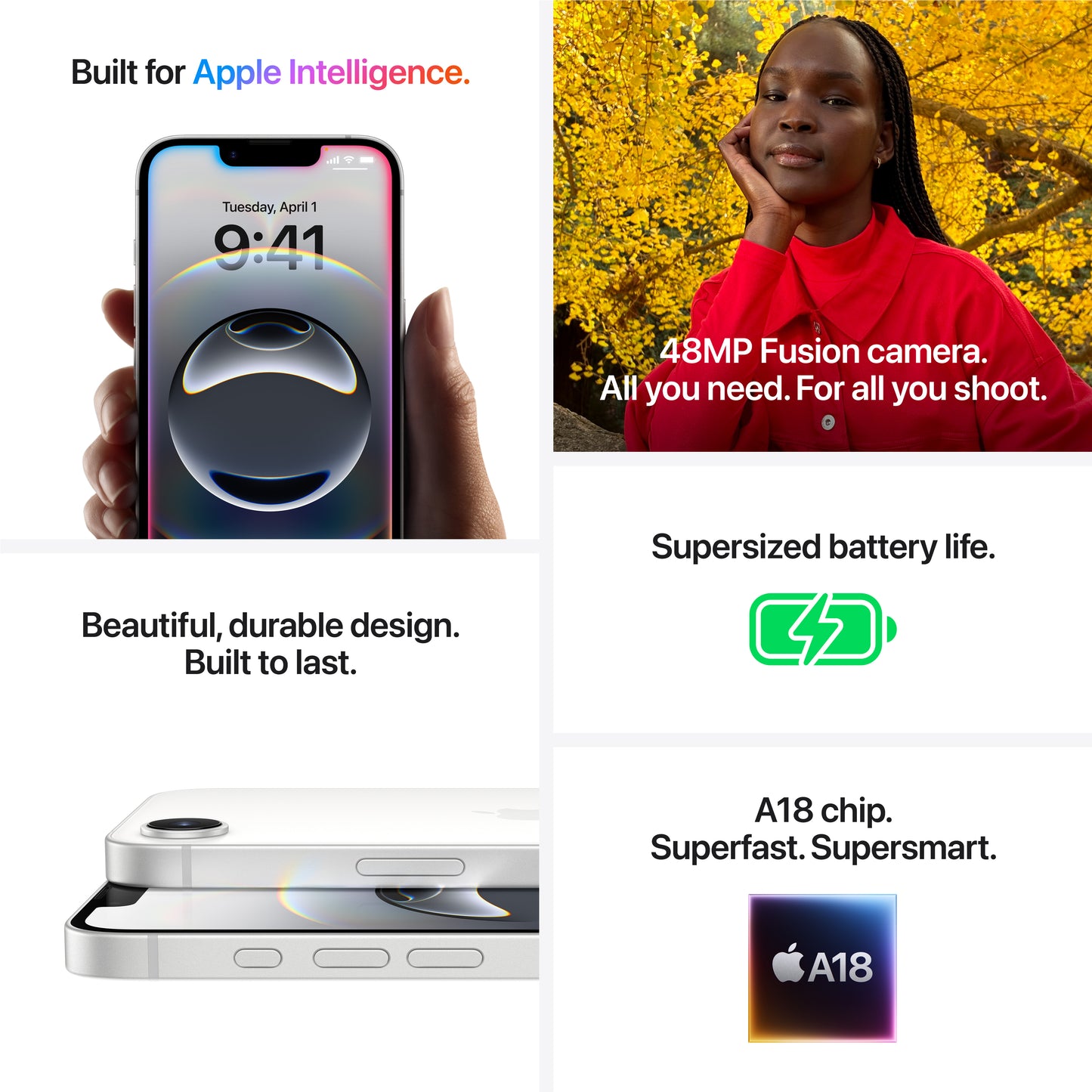 Apple iPhone 16e 128GB - bílý - iSTYLE CZ