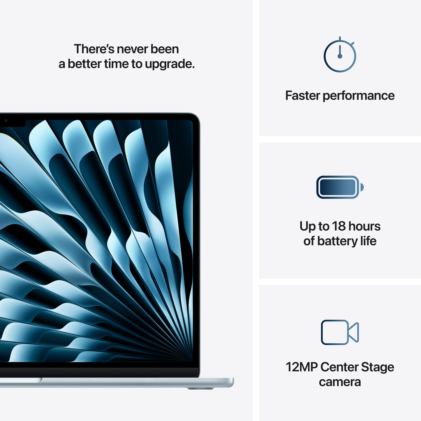 MacBook Air 15,3", Apple M4 10jádrové CPU, 10jádrové GPU, 16GB, 256GB SSD, CZ - blankytně modrý - iSTYLE CZ