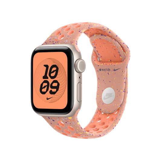 Řemínek pro Apple Watch 38/40/41 mm Apple Alpenglow Pink sportovní Nike – S/M - iSTYLE CZ