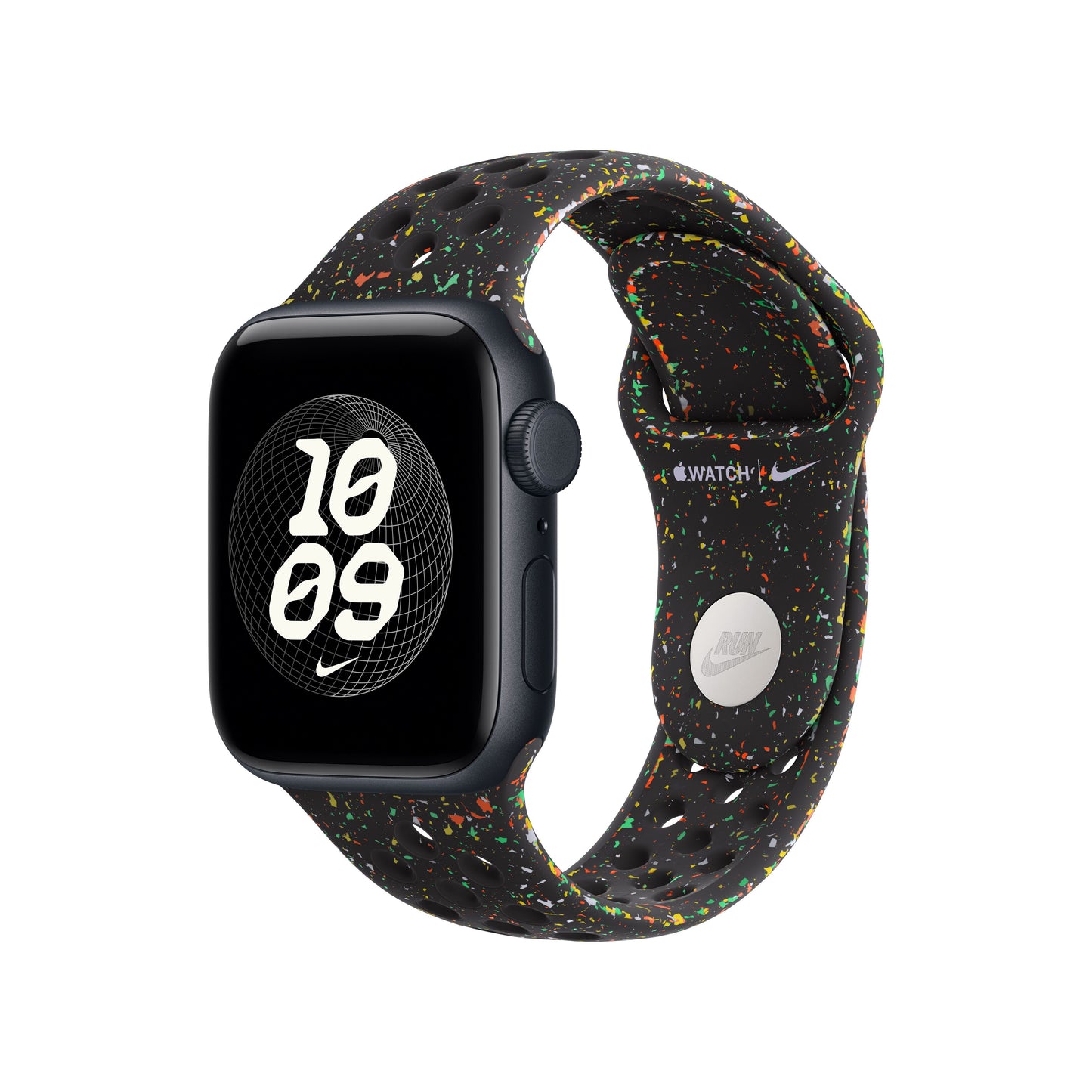 Řemínek pro Apple Watch 38/40/41 mm Apple Midnight Black sportovní Nike - S/M - iSTYLE CZ