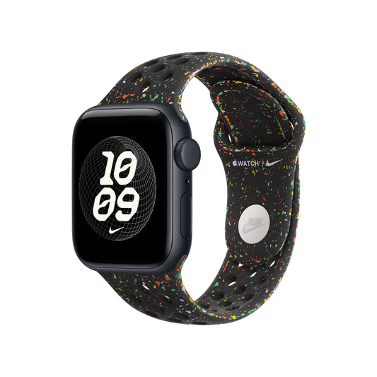 Řemínek pro Apple Watch 38/40/41 mm Apple Midnight Black sportovní Nike - S/M - iSTYLE CZ