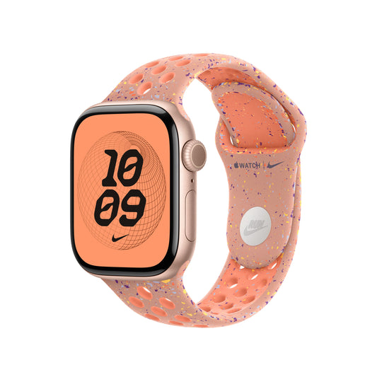 Řemínek pro Apple Watch 38/40/41/42 mm Apple Alpenglow Pink sportovní Nike - S/M - iSTYLE CZ