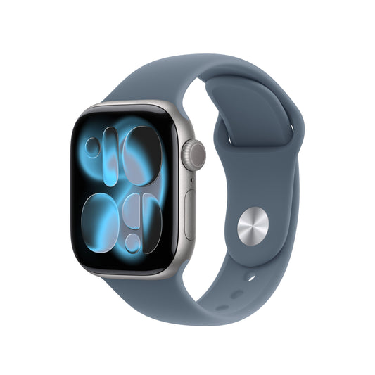 Řemínek pro Apple Watch 38/40/41/42 mm Apple ocelově modrý sportovní - M/L - iSTYLE CZ