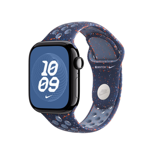 Řemínek pro Apple Watch 38/40/41/42 mm Apple Blue Ribbon sportovní Nike - M/L - iSTYLE CZ