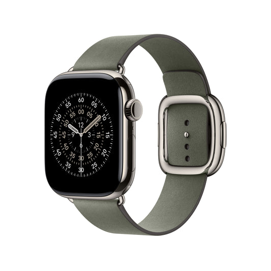 Řemínek pro Apple Watch 38/40/41/42 mm Apple šalvějově šedý s moderní přezkou - střední - iSTYLE CZ