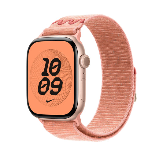 Řemínek pro Apple Watch 44/45/46/49 mm Apple Alpenglow Pink provlékací sportovní Nike - iSTYLE CZ