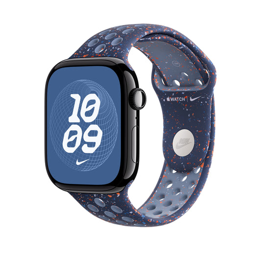 Řemínek pro Apple Watch 44/45/46/49 mm Apple Blue Ribbon sportovní Nike - S/M - iSTYLE CZ
